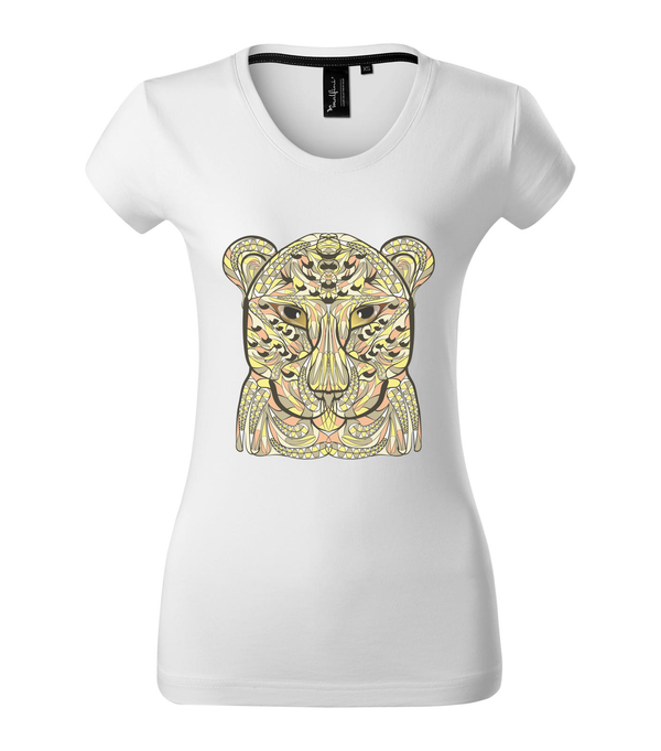 Mitikus leopárd - Prémium női póló fehér