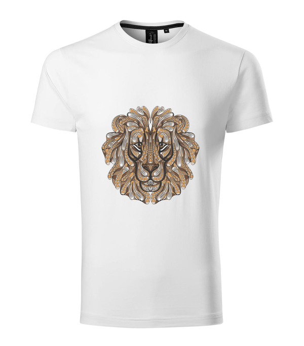 Mitikus oroszlán - Prémium férfi póló fehér