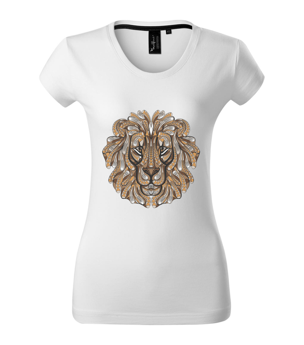 Mitikus oroszlán - Prémium női póló fehér