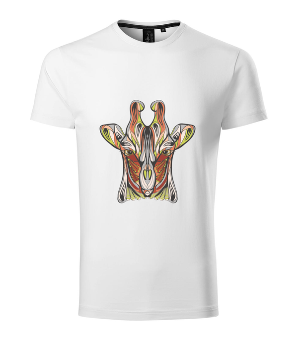Mitikus zsiráf - Prémium férfi póló fehér