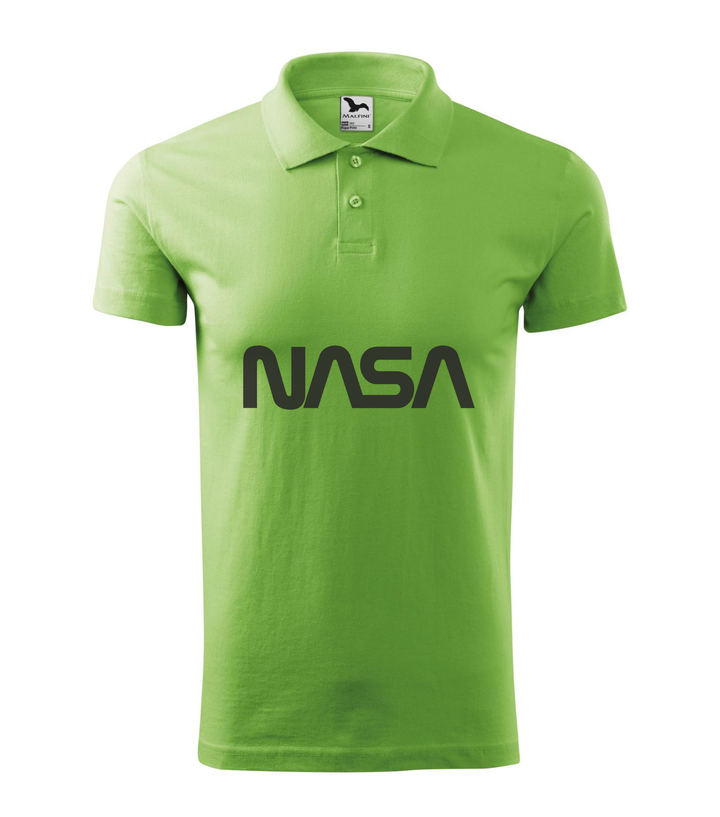NASA - Galléros férfi póló borsózöld