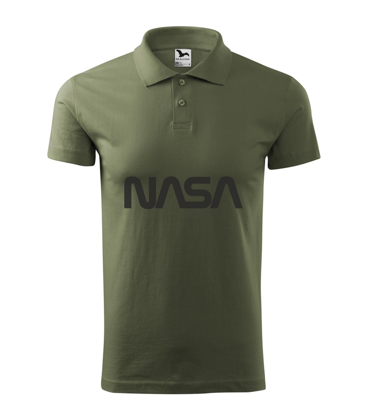 NASA - Galléros férfi póló khaki