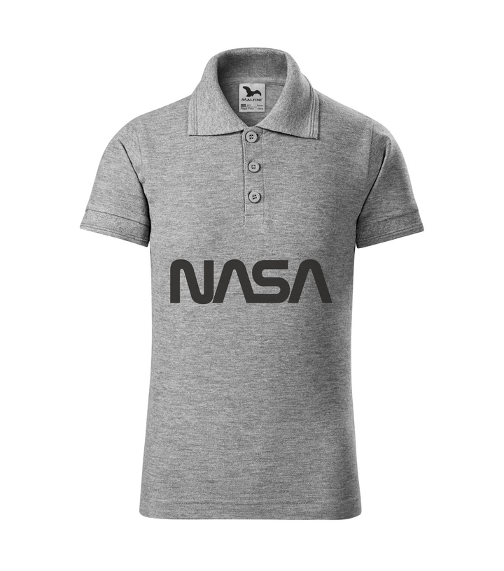 NASA - Galléros gyerek póló sötétszürke