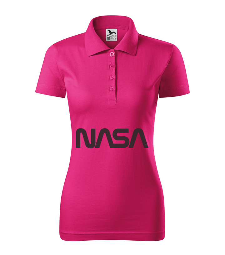 NASA - Galléros női póló bíborszín