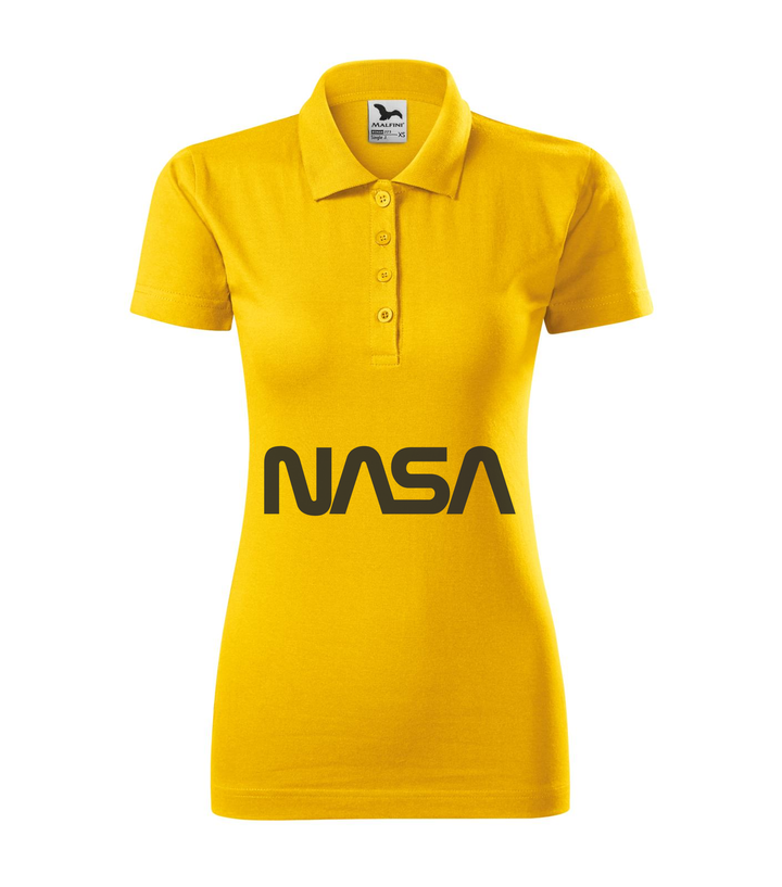 NASA - Galléros női póló sárga