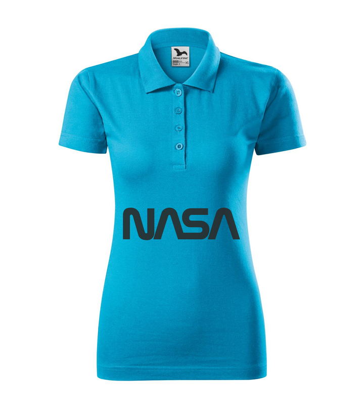 NASA - Galléros női póló türkiz