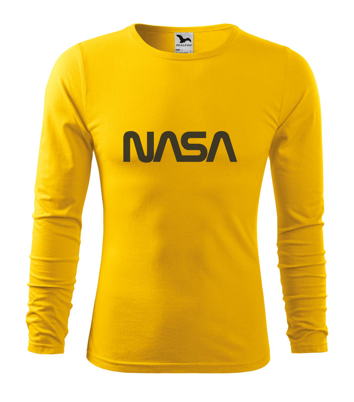 NASA - Hosszú ujjú férfi póló sárga