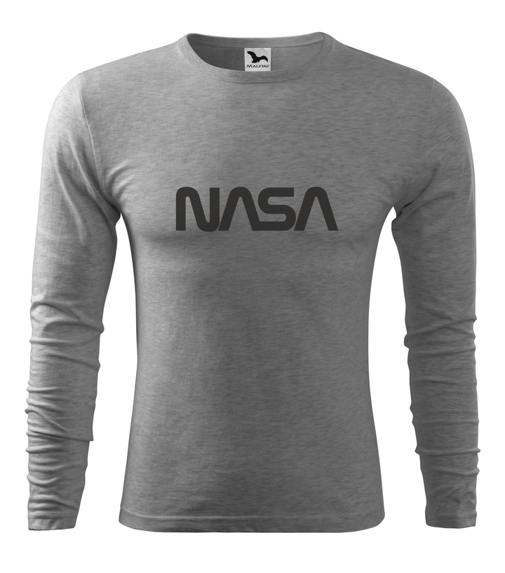 NASA - Hosszú ujjú férfi póló sötétszürke