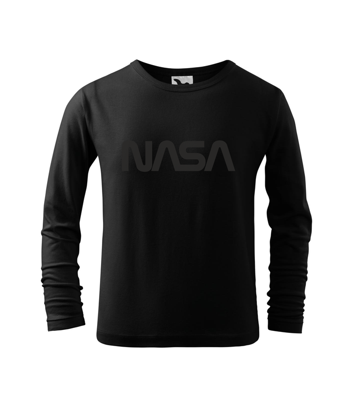 NASA - Hosszú ujjú gyerek póló fekete