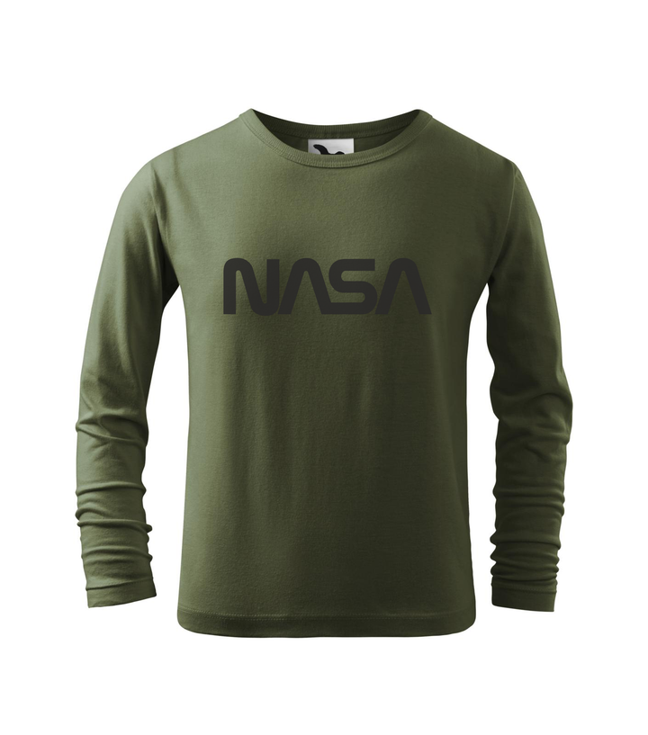 NASA - Hosszú ujjú gyerek póló khaki