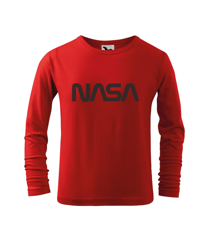 NASA - Hosszú ujjú gyerek póló piros