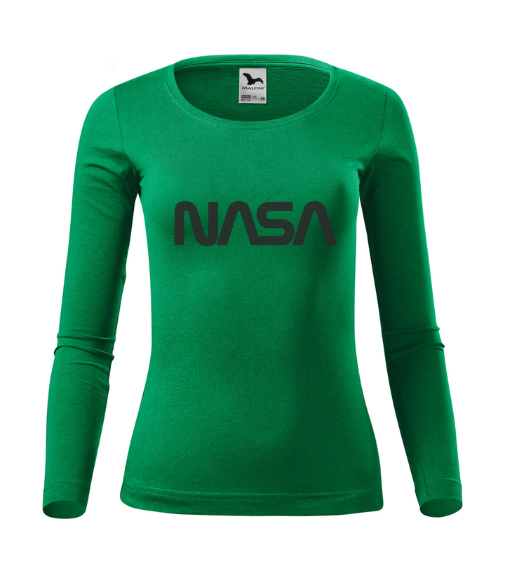 NASA - Hosszú ujjú női póló fűzöld