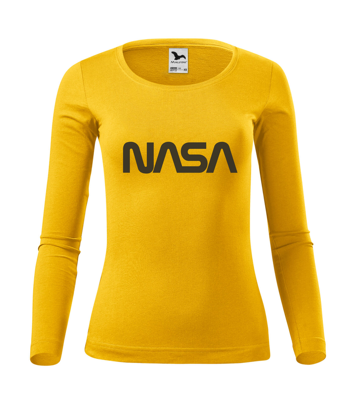 NASA - Hosszú ujjú női póló sárga