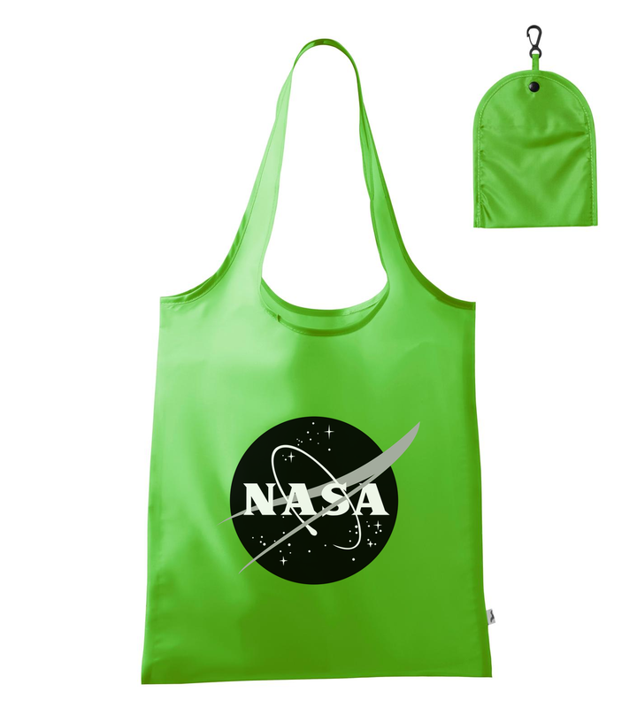 NASA logo 1 - Bevásárló táska almazöld