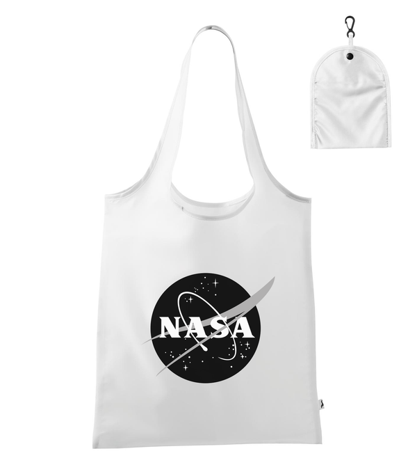 NASA logo 1 - Bevásárló táska fehér