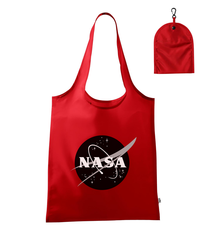 NASA logo 1 - Bevásárló táska piros