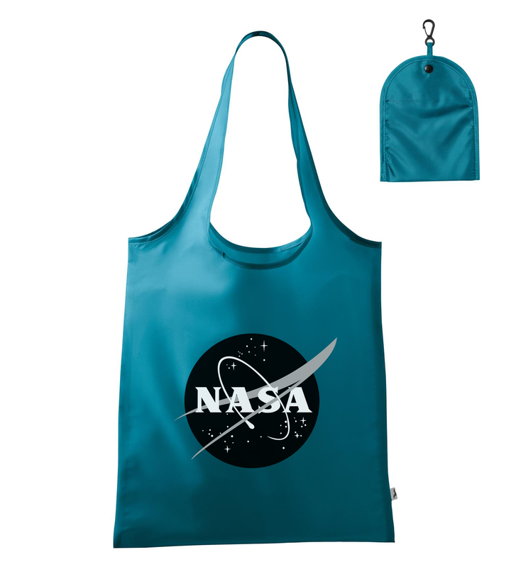 NASA logo 1 - Bevásárló táska sötét türkiz