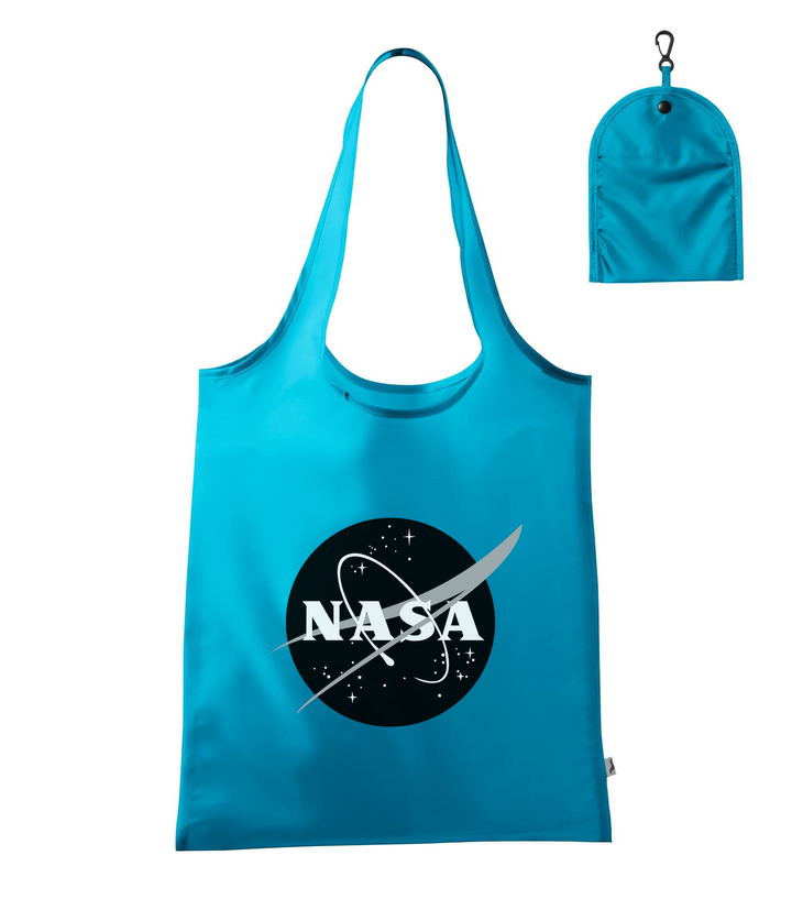 NASA logo 1 - Bevásárló táska türkiz