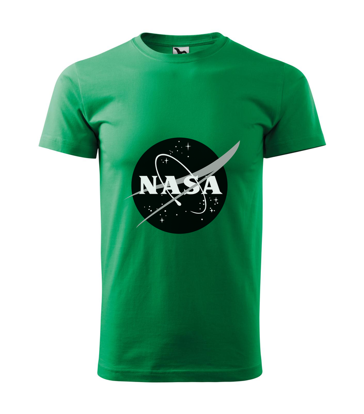 NASA logo 1 - Férfi póló fűzöld