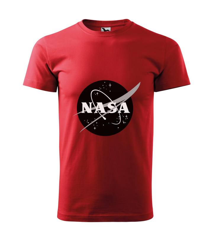 NASA logo 1 - Férfi póló piros