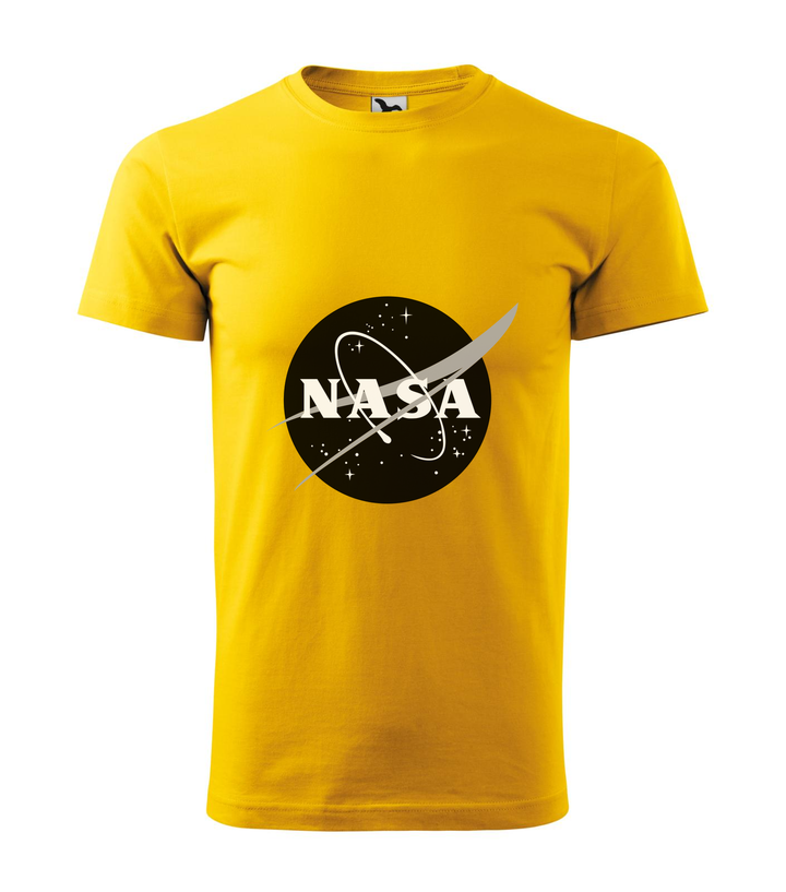 NASA logo 1 - Férfi póló sárga