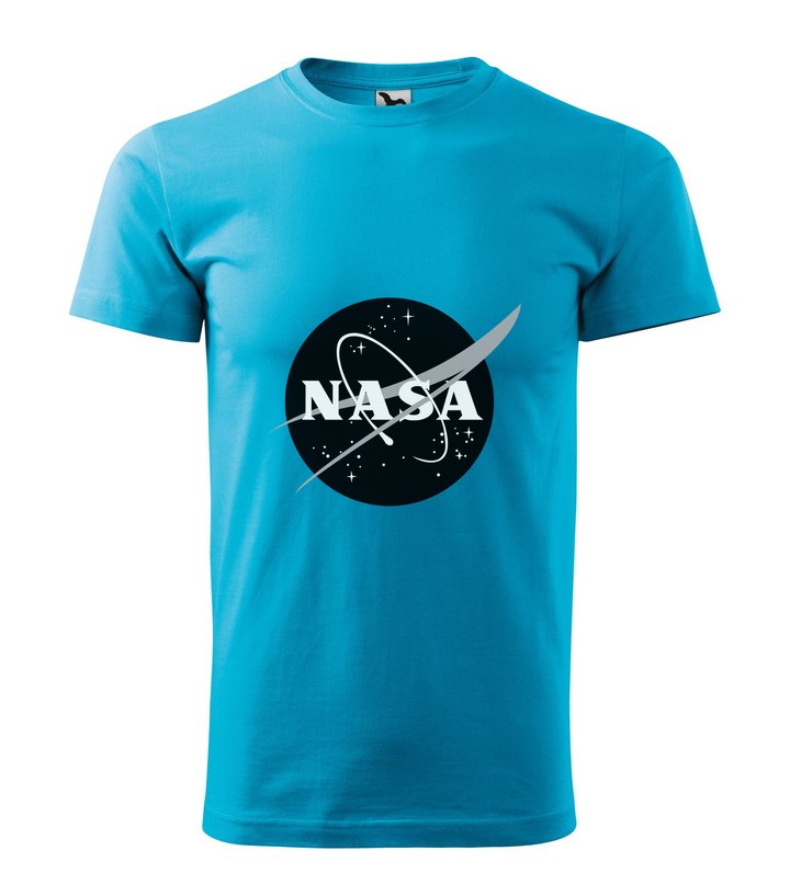 NASA logo 1 - Férfi póló türkiz