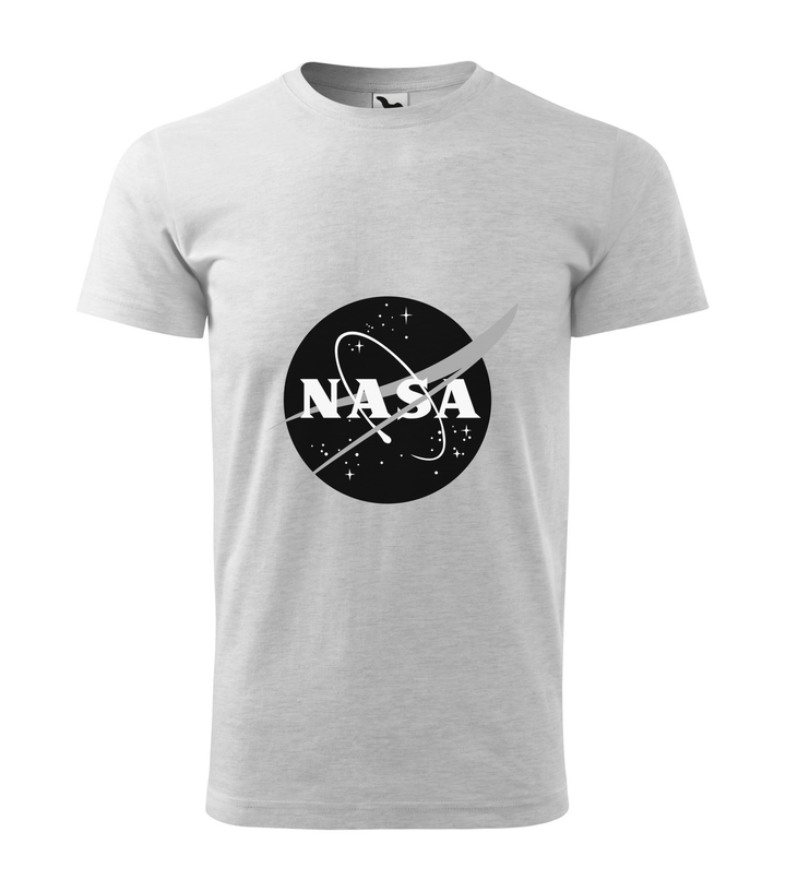 NASA logo 1 - Férfi póló világosszürke