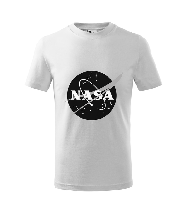 NASA logo 1 - Gyerek póló fehér