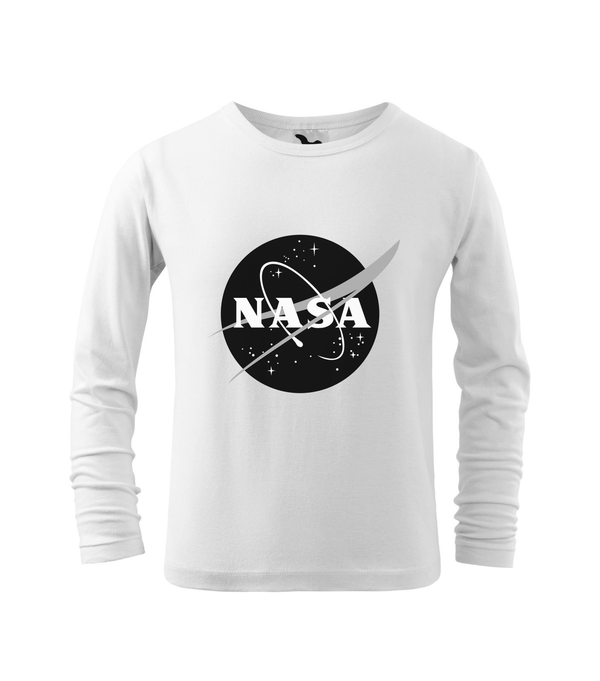 NASA logo 1 - Hosszú ujjú gyerek póló fehér