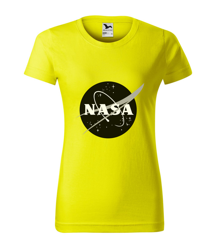 NASA logo 1 - Női póló citrom