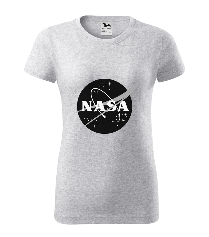 NASA logo 1 - Női póló világosszürke