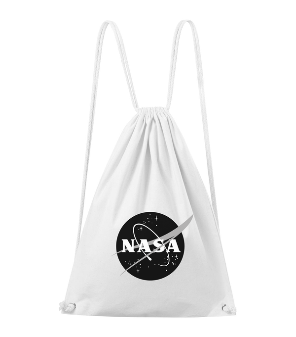 NASA logo 1 - Pamut hátizsák fehér