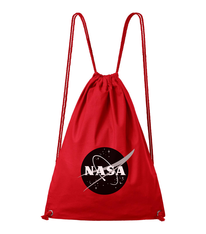 NASA logo 1 - Pamut hátizsák piros