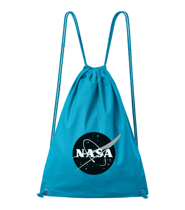 NASA logo 1 - Pamut hátizsák türkiz