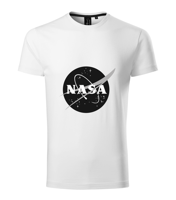NASA logo 1 - Prémium férfi póló fehér