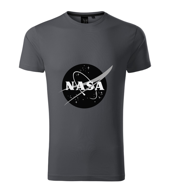 NASA logo 1 - Prémium férfi póló világos anthracite