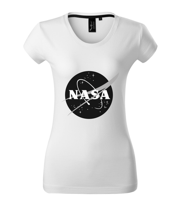 NASA logo 1 - Prémium női póló fehér