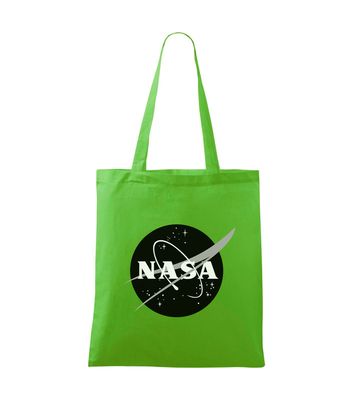 NASA logo 1 - Vászontáska (42 x 38 cm) almazöld
