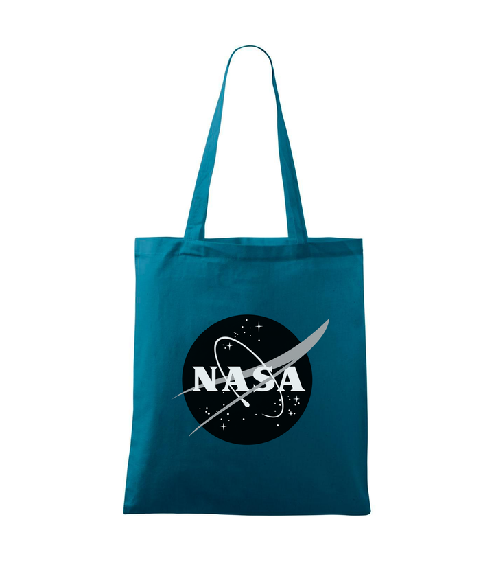 NASA logo 1 - Vászontáska (42 x 38 cm) petrol kék