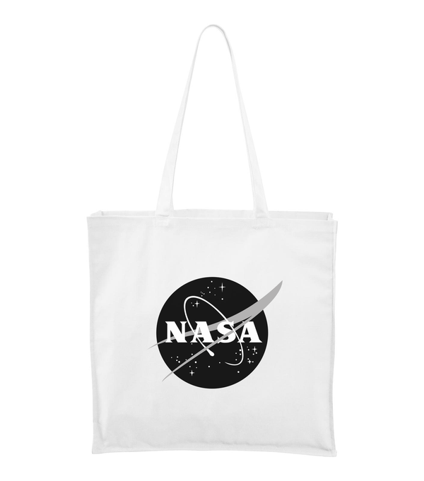 NASA logo 1 - Vászontáska (43 x 43 cm) fehér