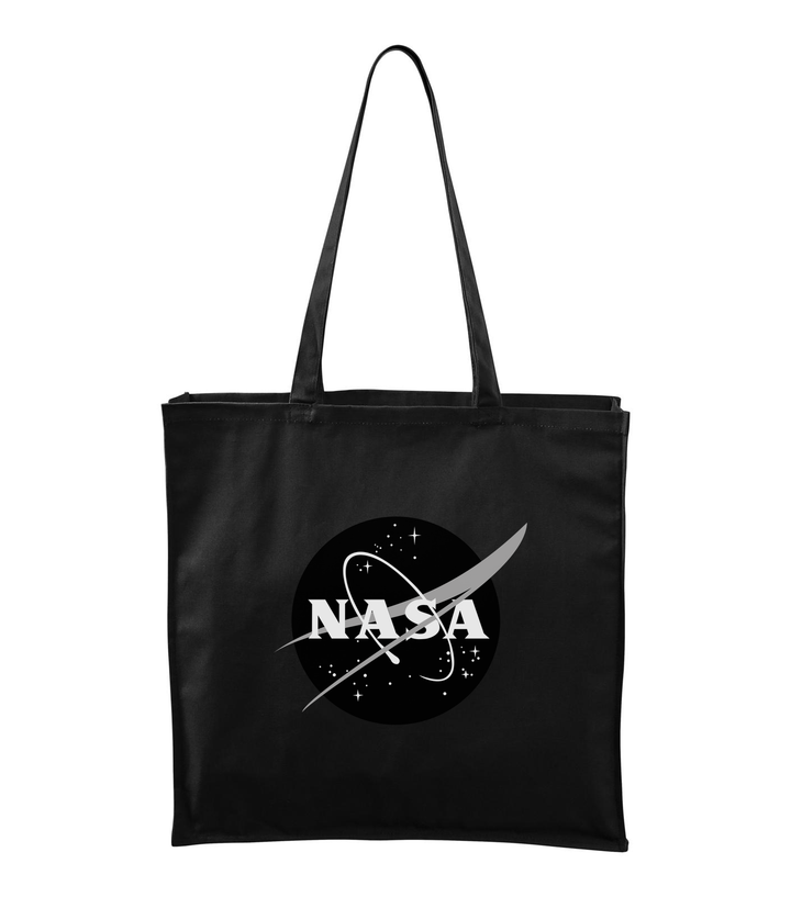 NASA logo 1 - Vászontáska (43 x 43 cm) fekete