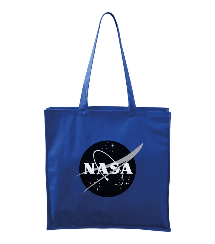 NASA logo 1 - Vászontáska (43 x 43 cm) királykék