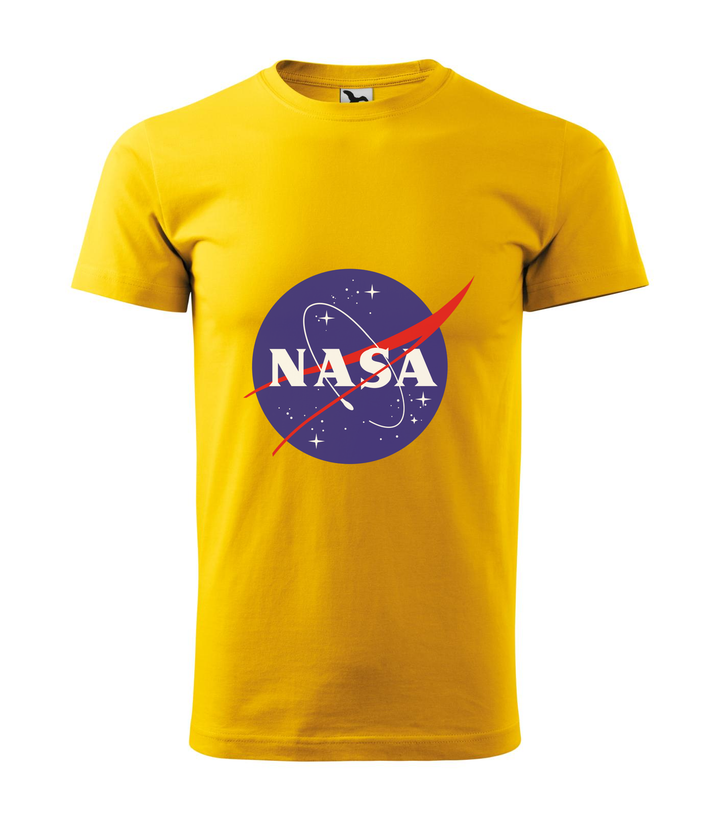 NASA logo 2 - Férfi póló sárga