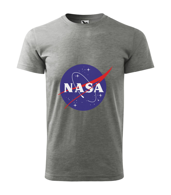 NASA logo 2 - Férfi póló sötétszürke