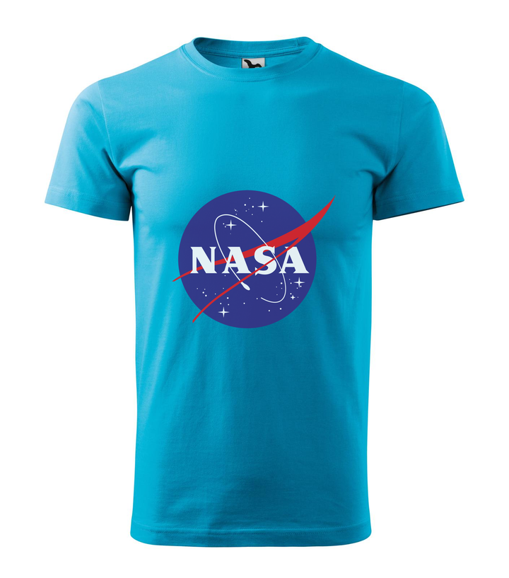 NASA logo 2 - Férfi póló türkiz