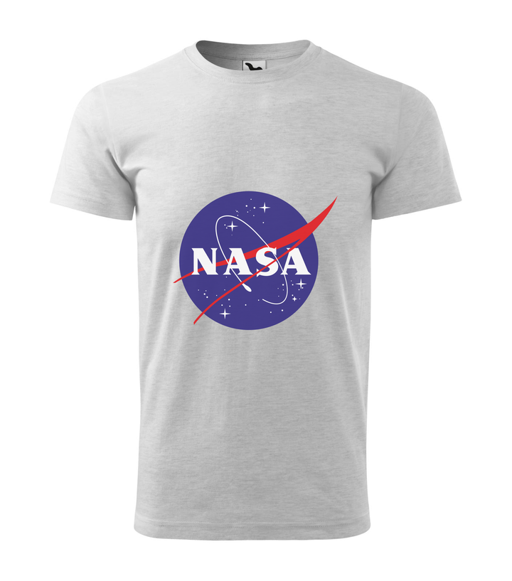 NASA logo 2 - Férfi póló világosszürke