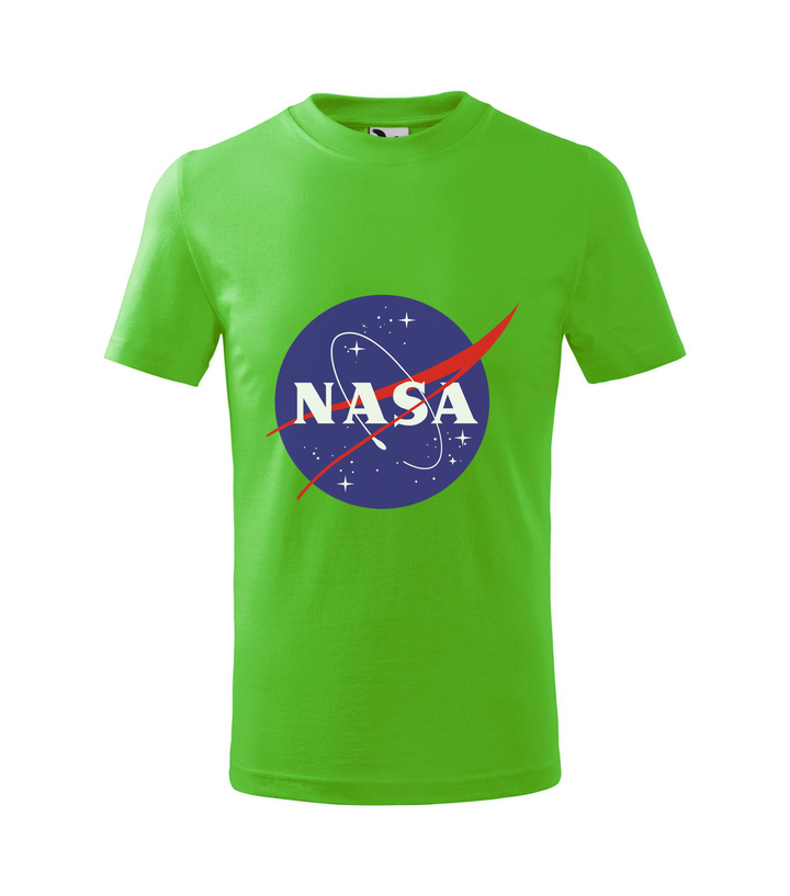 NASA logo 2 - Gyerek póló almazöld