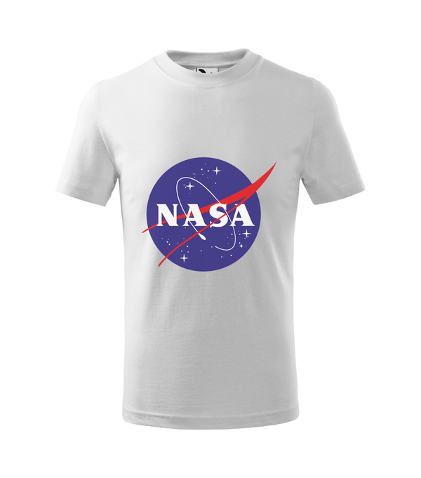 NASA logo 2 - Gyerek póló fehér
