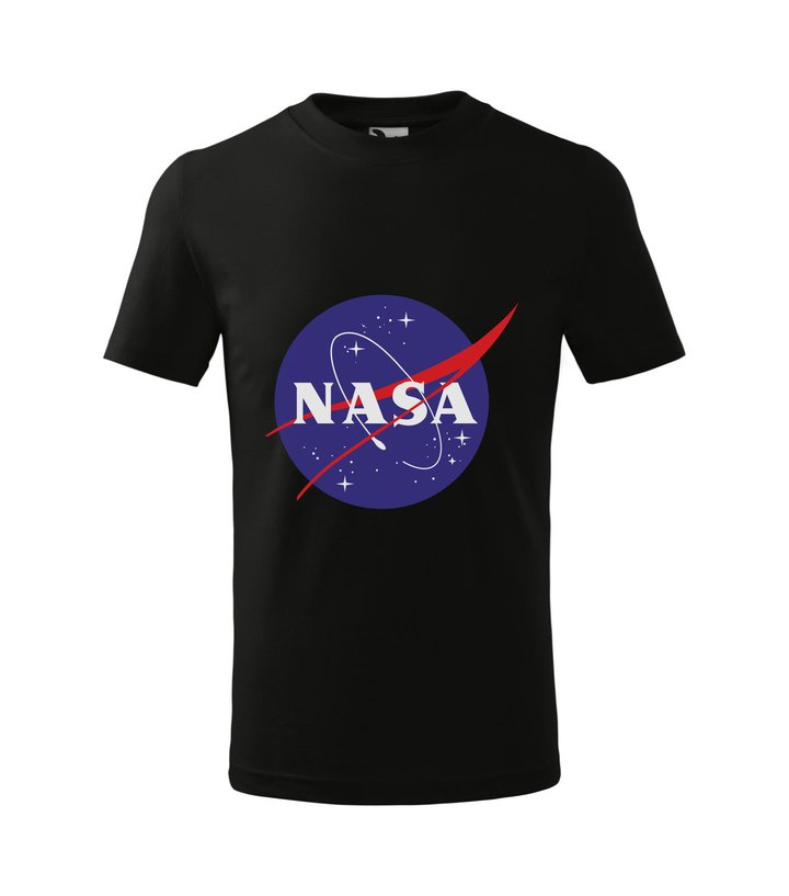 NASA logo 2 - Gyerek póló fekete