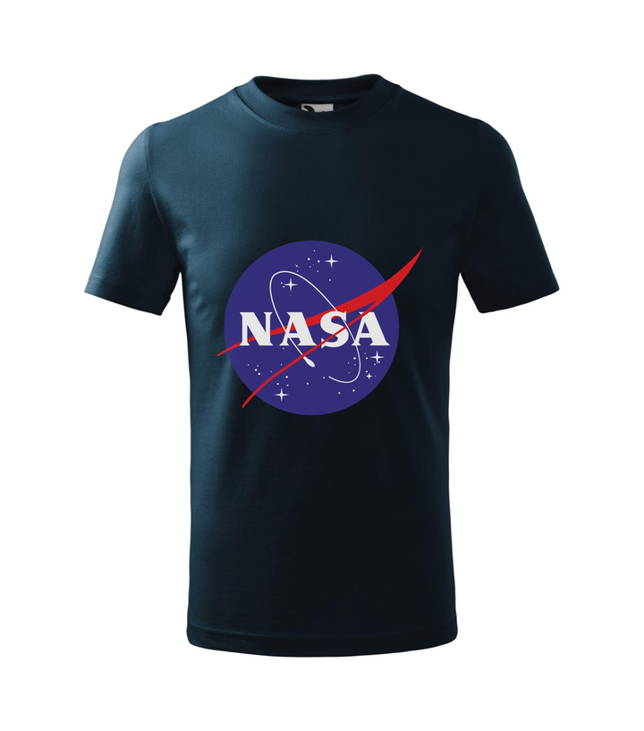 NASA logo 2 - Gyerek póló tengerészkék